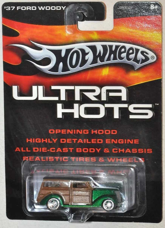 Hotwheels Ultra Hots '37 Ford woody imported premium 1:64 scale