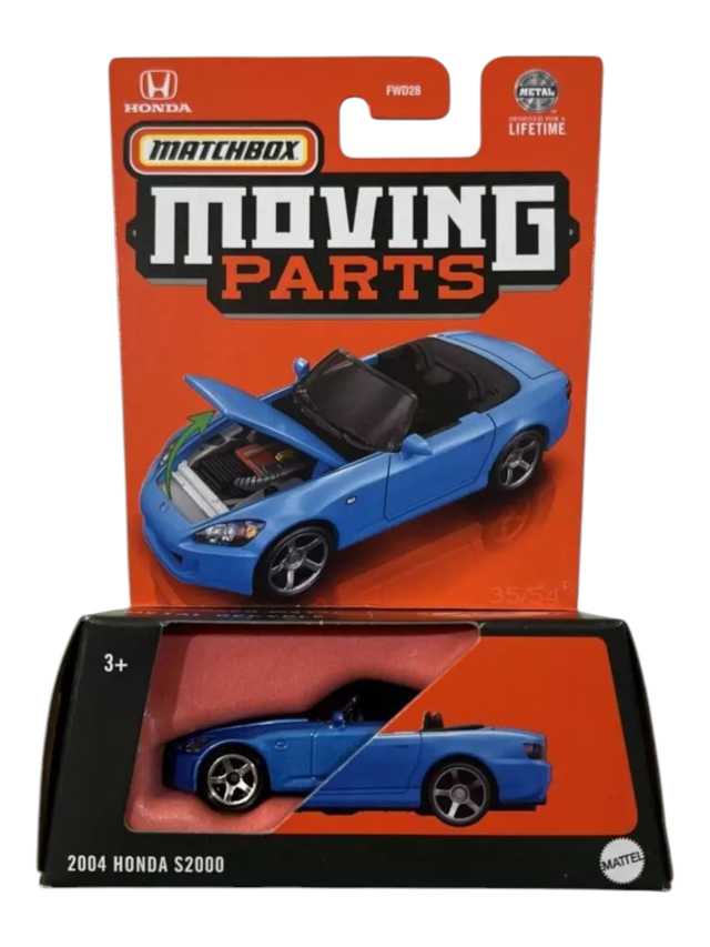 MatchBox Moving Parts.               2004 Honda S2000 Premium