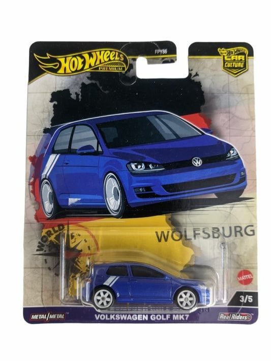 Hotwheels Volkswagen Golf MK7 imported premium 1:64 scale