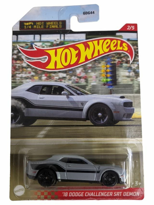 Hotwheels Quatermile finals 18 dodge challenger SRT demon Mainline Imported Card Art 1:64