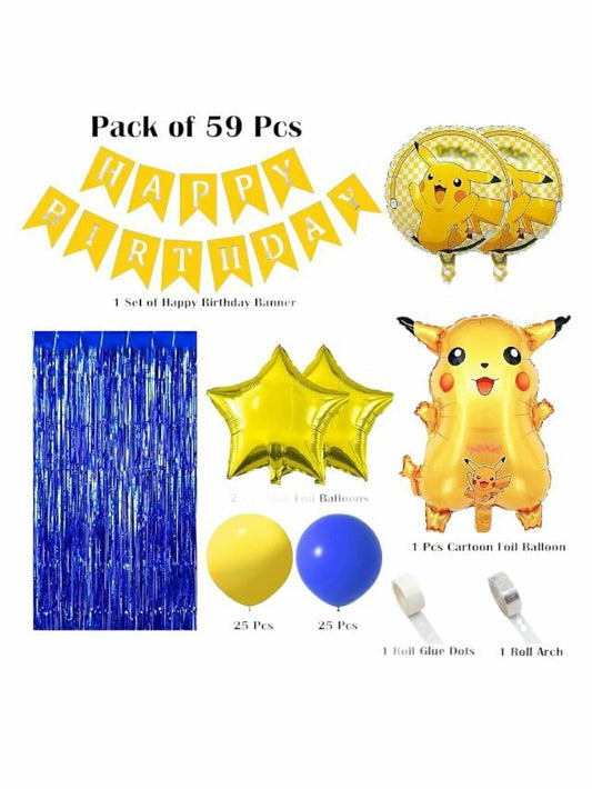 Pokemon Birthday Theme Baloom Decoration Combo Pack