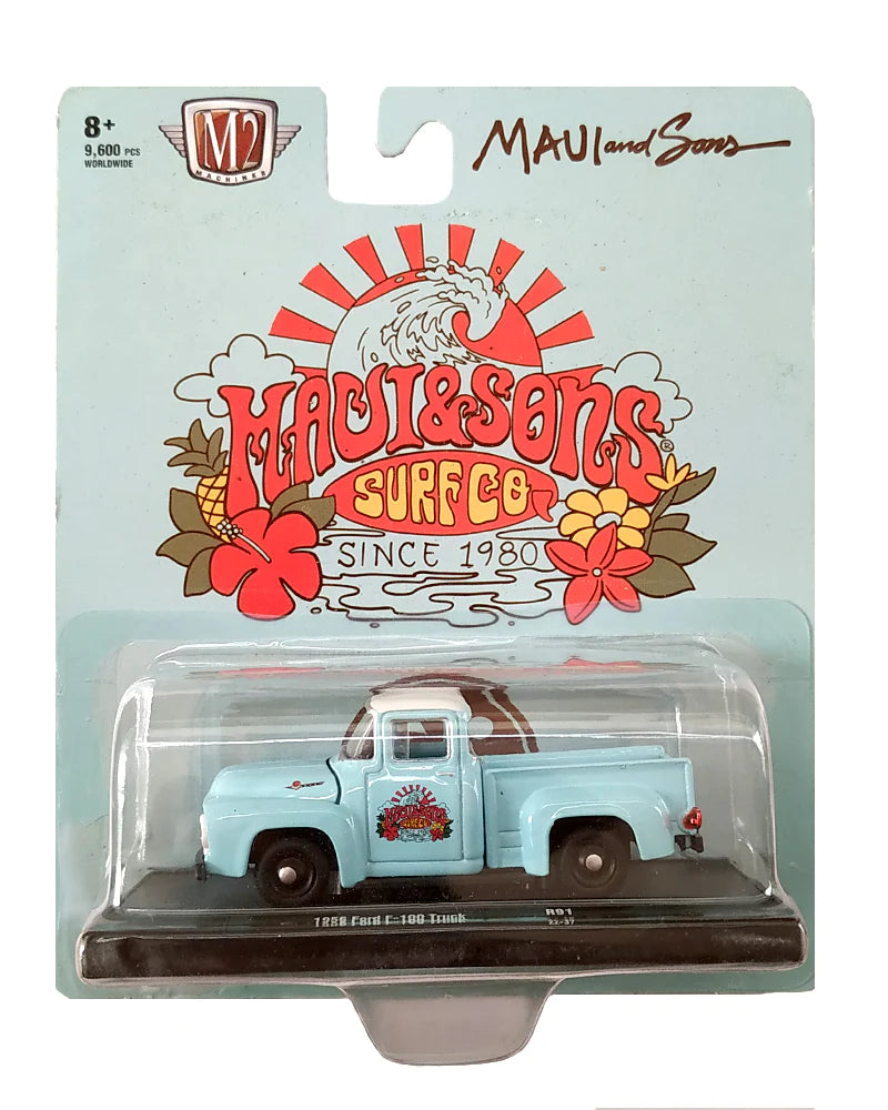 EXCLUSIVES M2 Machines Maui & Sons Surf Co 1956 Ford F-100 Truck