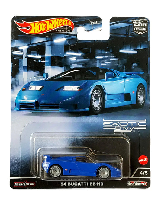 HotWheels 94 Bugatti eb110 imported premium collection 1:64 scale