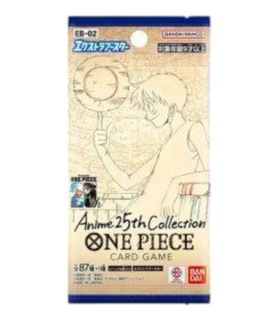 Anime 25th Collection ONE PIECE. EB-02 Booster box Japanese Card Game. Includes 6 Cards