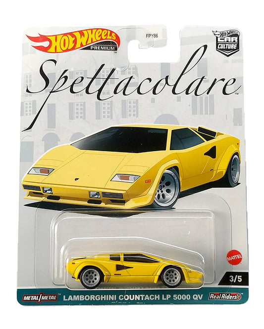 HotWheels Lamborghini Countach LP 5000 QV imported premium 1:64 scale