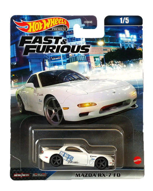 HotWheels Fast & Furious Mazda RX-7 FD imported premium 1:64 scale