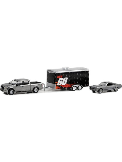 Greenlight 2020 ford F-150 XL . 1967 Ford Mustang "Eleanor" Enclosed Car Hauler