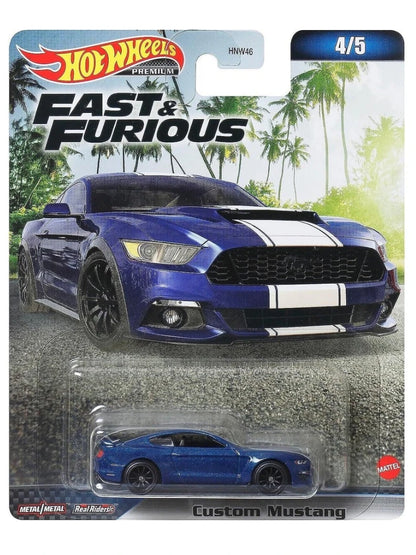 Hotwheels Fast & Furious Custom Mustang imported premium 1:64 scale