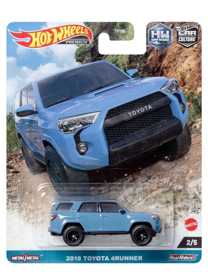 Hotwheels Car Culture Off Road 2018 Toyota 4 Runner imported premium 1:64 scale