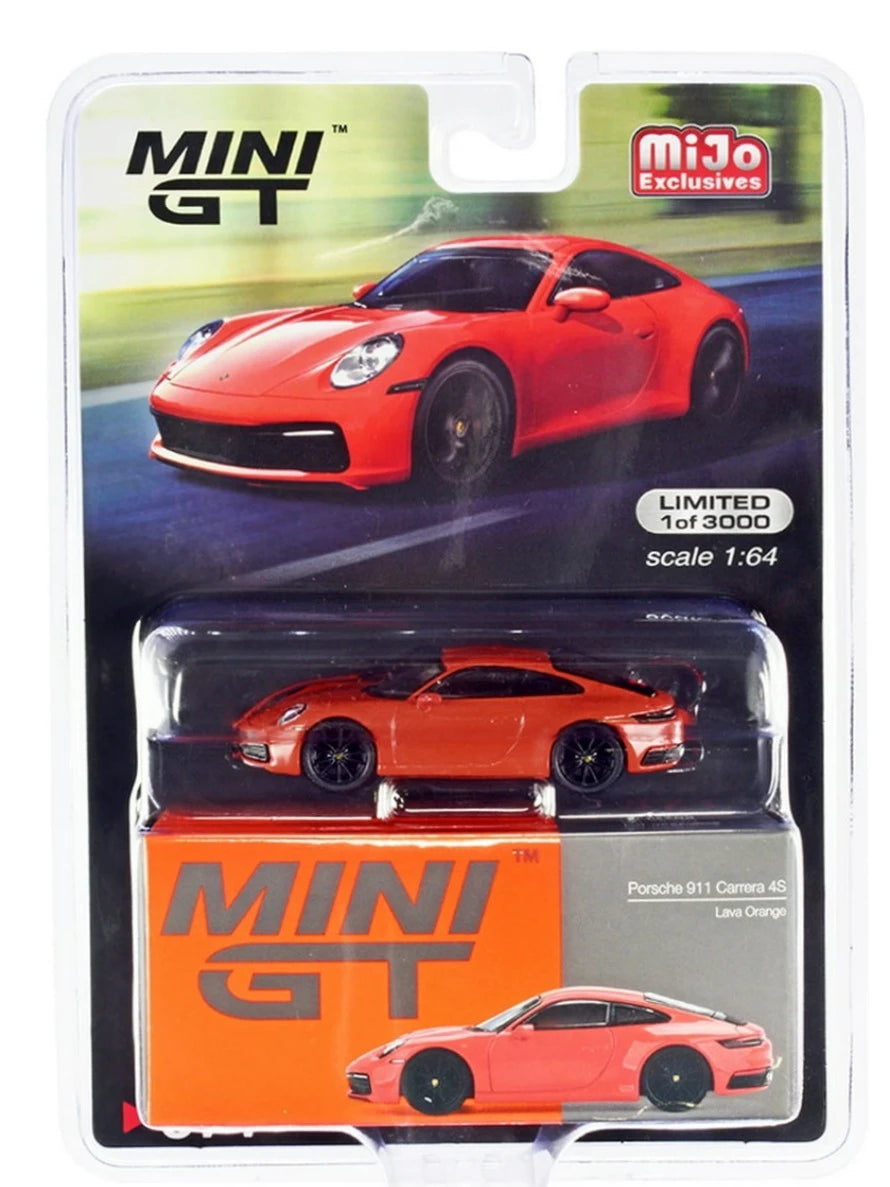 Mini Gt Porrsche 911 Carrera 4S Lava Orange no371