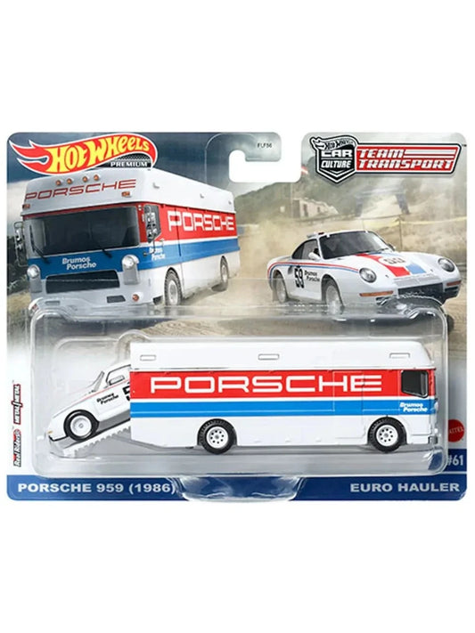 Hotwheels Team Transport Porsche 959(1986)Euro Hauler Imported 1:64