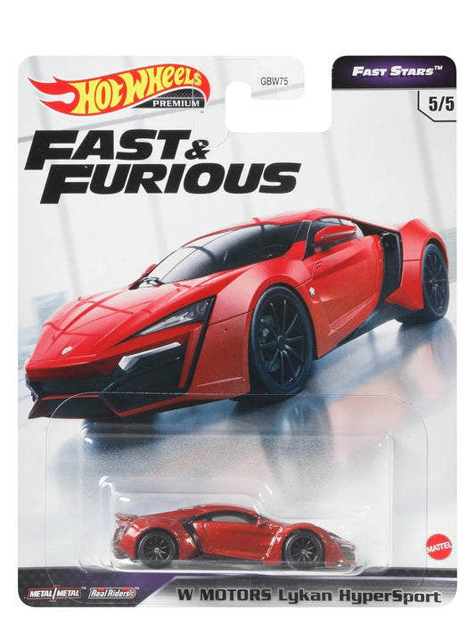 Hotwheels Fast & Furious Fast Stars W Motors Lykan Hypersport imported premium 1:64 scale