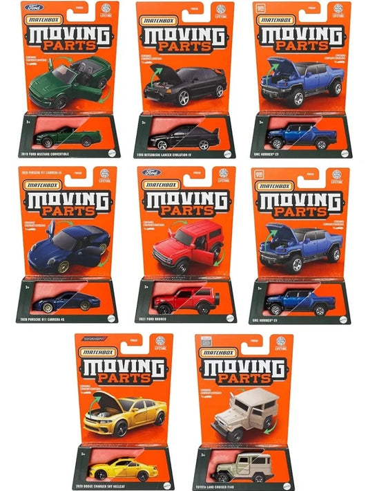 EXCLUSIVE Matchbox Moving parts set of 8 (8 Mini Cars Sold in a Box)