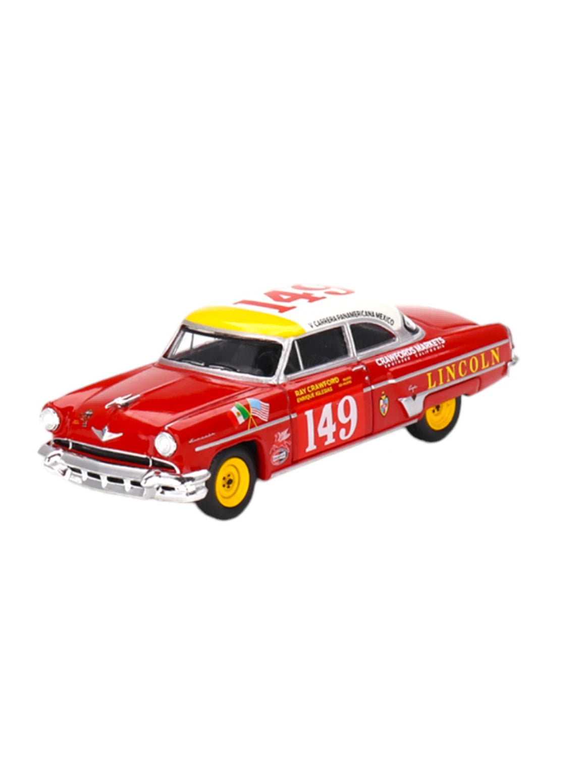 MINI GT 1954 Carrera Panamericana Winner Lincoln Capri Number 611