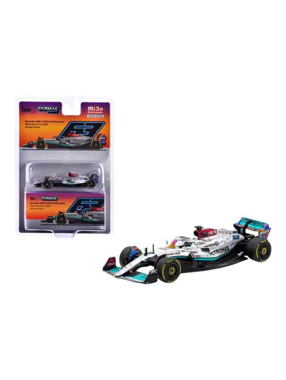 Tarmac Works Mercedes -amg f1 W13 E performance miami grand prix 2022 George Russell imported collection 1:64