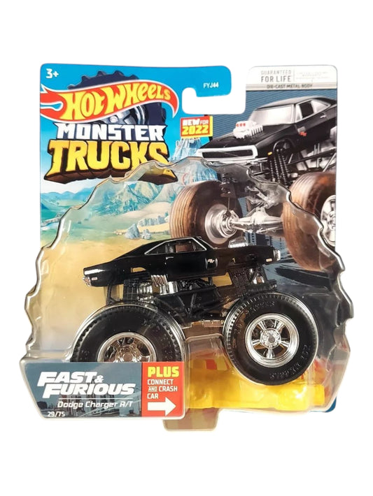 HotWheels fast and Furious Dodge charger r/t monster truck imported premium  1:64 scale