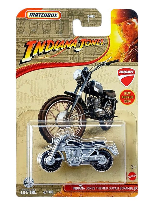 Matchbox Indian Jones Ducati Scrambler Mainline Imported 1/64