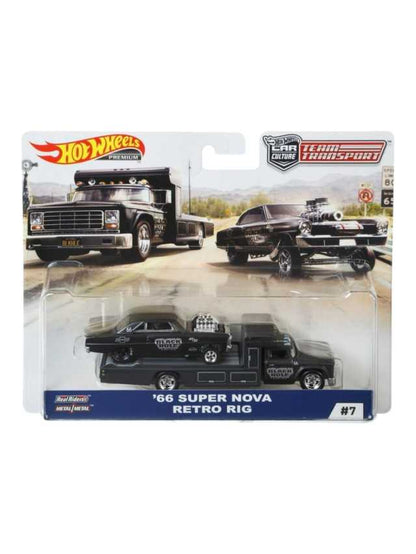 Hotwheels real riders '66 super nova retro rig imported team transport 1:64 scale