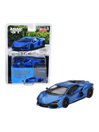 Mini GT Lamborghini Revuelto Blue Eleos imported collection 1:64