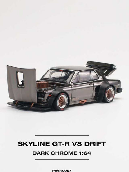 Pop race pr64-97 skyline GT-R v8 drift (hakosuka) 1:64 scale