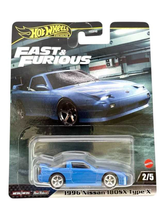 Hotwheels fast and Furious 1996 Nissan 180sx type x imported premium collection 1:64 scale