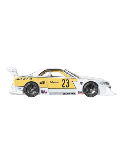 Hotwheels liberty walk lb-er34 super silhouette nissan skyline imported premium 1:64 scale