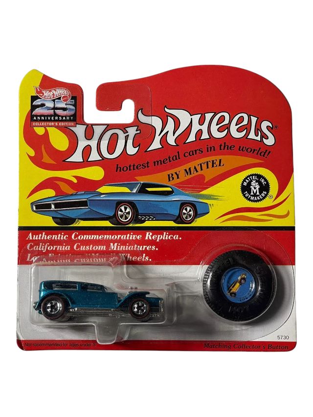 NOS VTG Hot Wheels Redline 25th Anniversary Collector's Replica Blue "The Demon