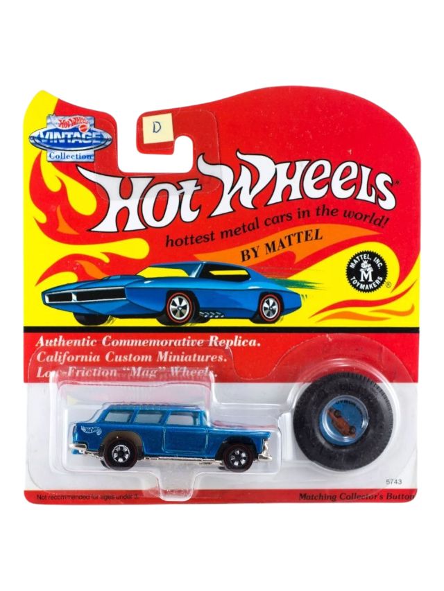 HotWheels Vintage Collection Classic Nomad Metallic Blue Series D E MOC 1994 25th Anniversary Collector's Edition