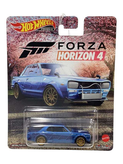 Hotwheels forza horizon 4 nissan skyline h/t 2000 gt-x imported premium 1:64 scale